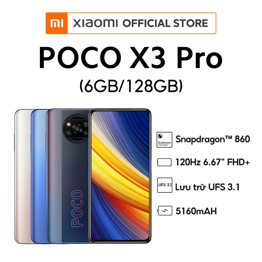 Điện thoại POCO X3 Pro (6GB+128GB) | Hàng chính hãng | Bảo hành 18T