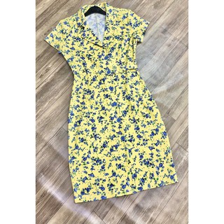 Đầm Hoa C.Key Cổ Vest