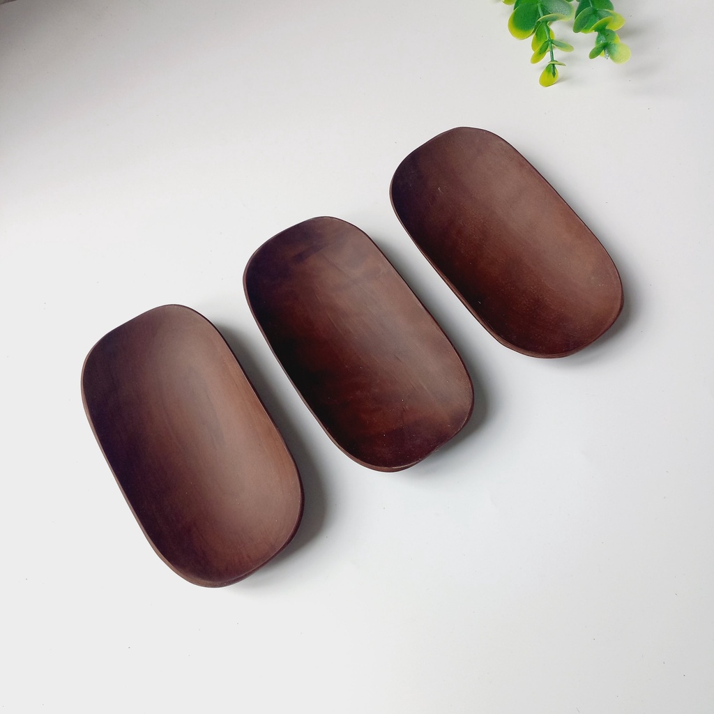 Đĩa Gỗ Keo Nhỏ 12x7cm Đựng Gia Vị, Nước Sốt, Đĩa Gỗ Decor Trang Trí Chụp Ảnh Của Vitrapro