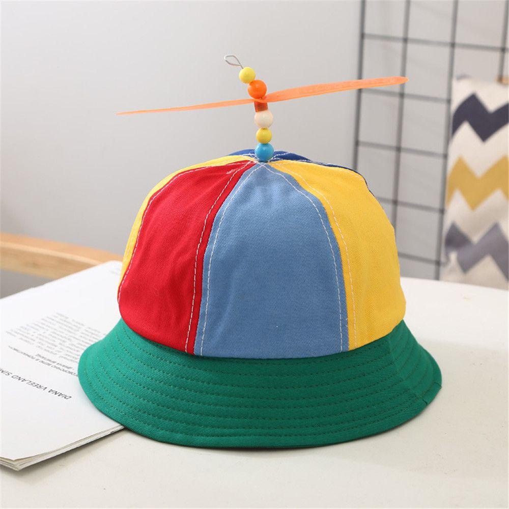 CACTU Mũ Bucket Che Nắng Màu Cầu Vồng Dễ Thương Thời Trang Mùa Hè Cho Bé
