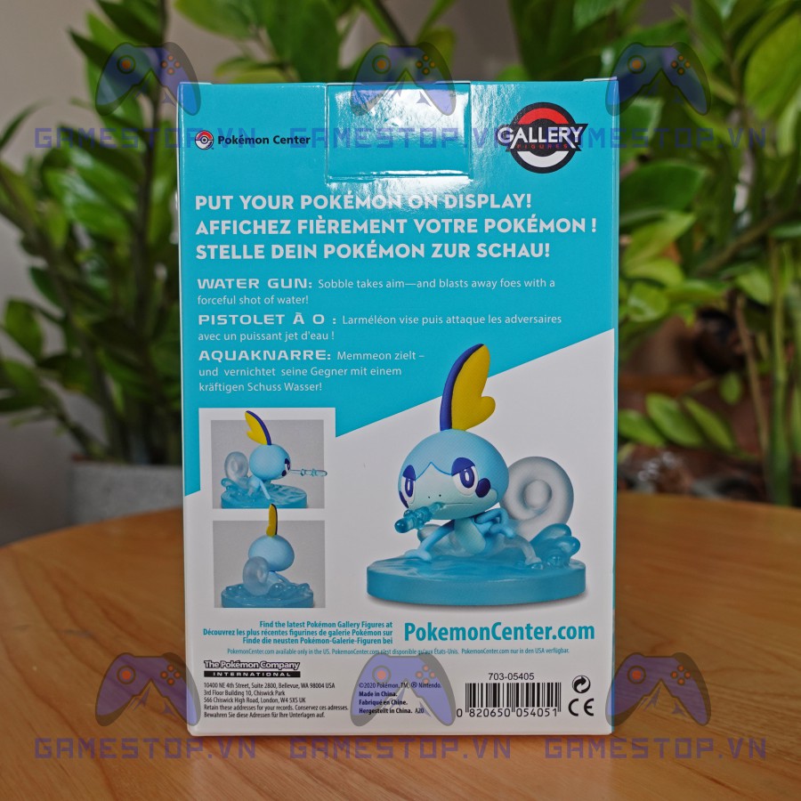 Mô hình Pokemon Sobble/Messon 6CM Water Gunnn Gallery nhựa RESIN CHÍNH HÃNG MỸ Pokemoncenter GAL13