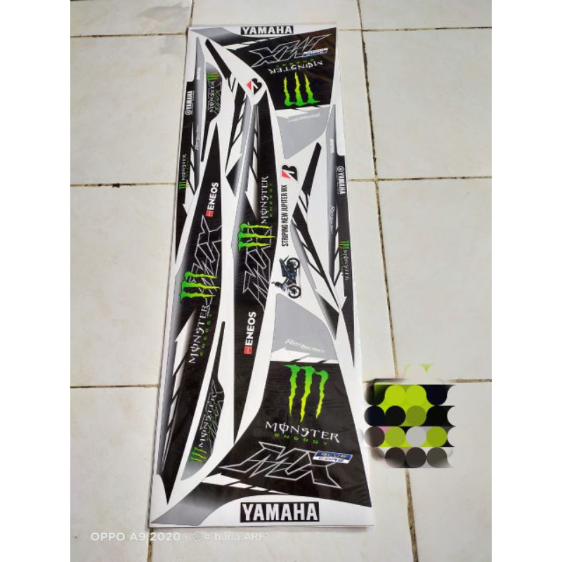 Sticker Dán Trang Trí Xe Mô Tô Yamaha New Jupiter Mx 135 Njmx Monster Blue Core Chất Lượng Cao