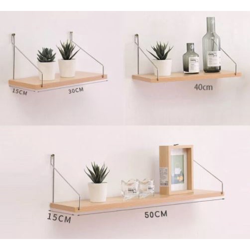 Kệ treo tường không cần khoan dây inox 1thanh dài 40cm