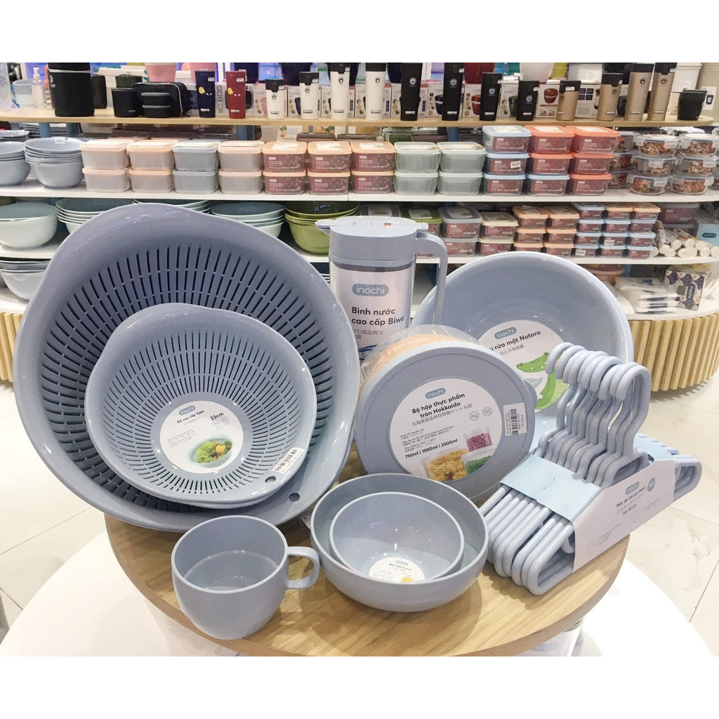 Bộ 3 hộp nhựa đựng thực phẩm Hokkaido Nhật - Chữ Nhật đựng đồ ăn, thức ăn trong ngăn đá tủ lạnh, bảo quản thực phẩm tươi