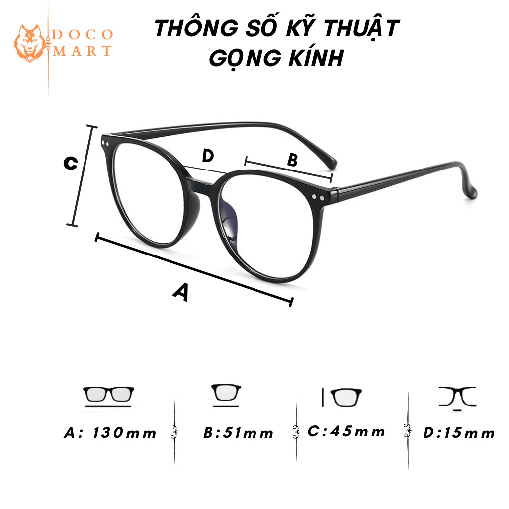 GỌNG KÍNH CẬN FORM TRÒN NHIỀU MÀU SIÊU DỄ THƯƠNG 433 | BigBuy360 - bigbuy360.vn