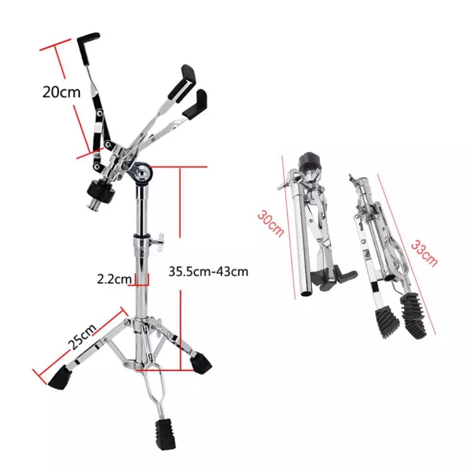 Chân đỡ trống Snare, mặt PAD tập tay, trống điện tử chất liệu thép không gỉ điều chỉnh chiều cao