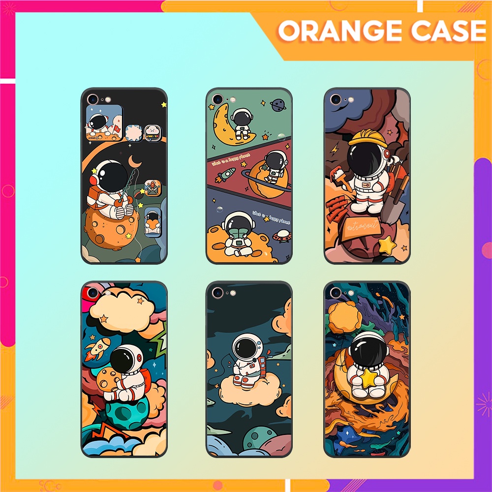 Ốp lưng IP 5/ 5S/ 6/ 6S/ 6 plus/ 6s plus/ 7/ 8/ se 2020 phi hành gia,vũ trụ cá tính nhựa dẻo cạnh mềm