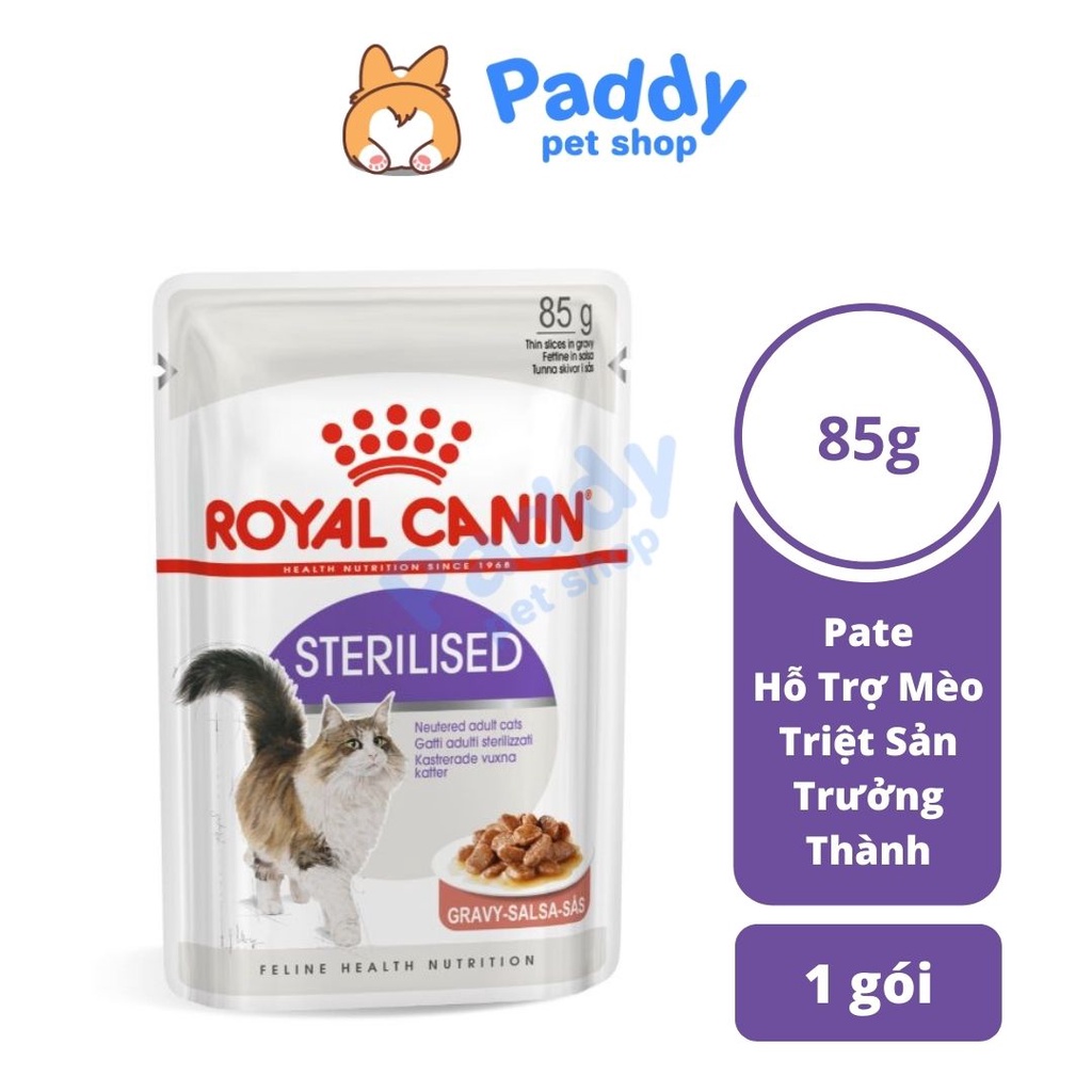 Pate Mèo Royal Canin Sterilised Cho Mèo Triệt Sản 85g