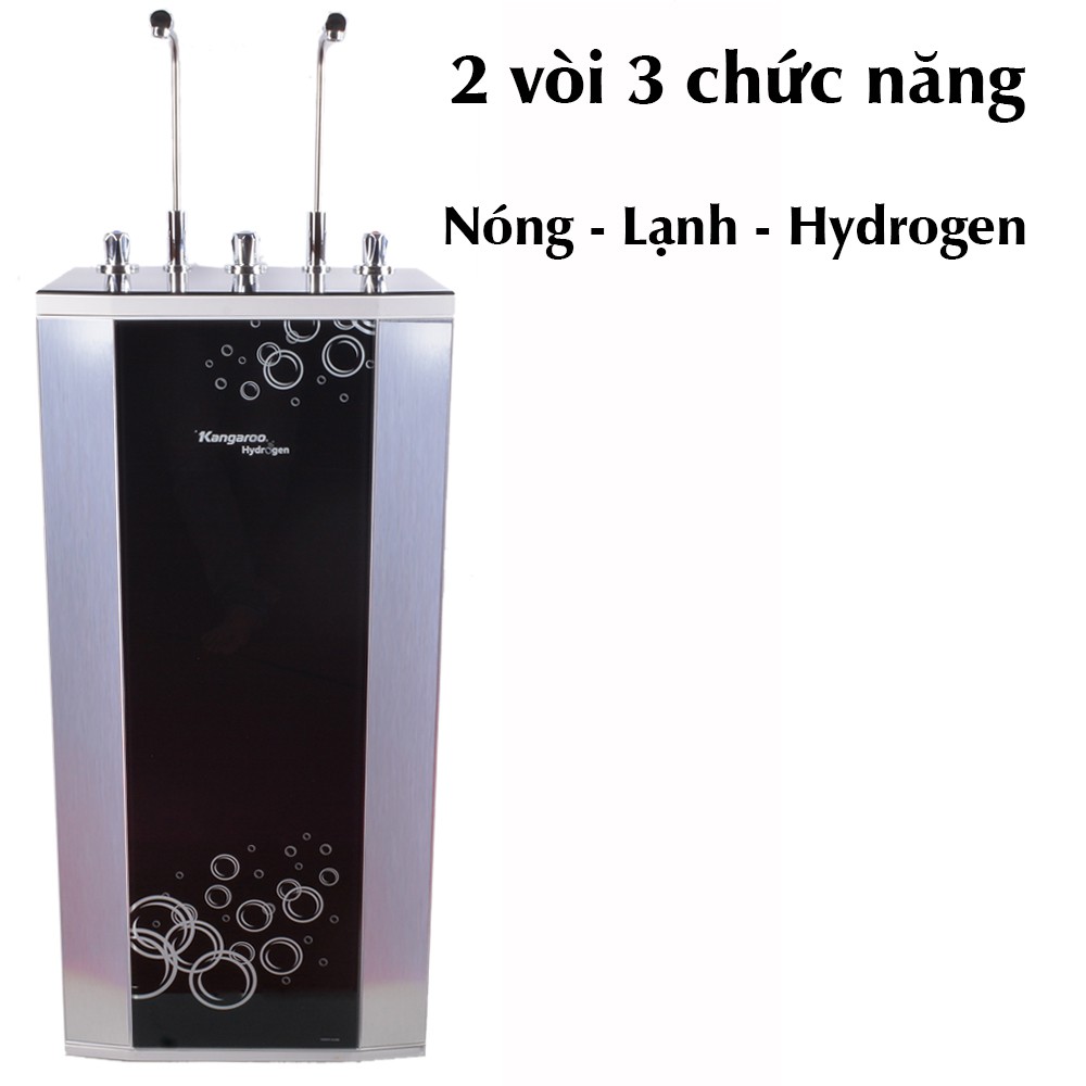 Máy lọc nước Hydrogen Kangaroo KG100HK  [ FREESHIP] 10 cấp lọc 2 vòi 3 chức năng Nóng - Lạnh - Hydrogen