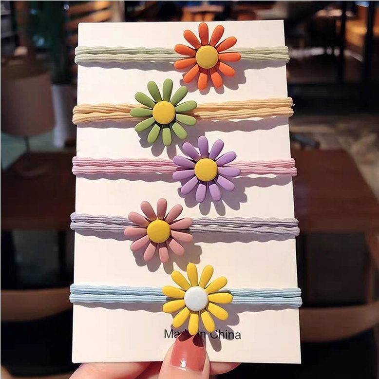 Dây Buộc Tóc Hoa Cúc ❤️ Đủ Màu Siêu Xinh