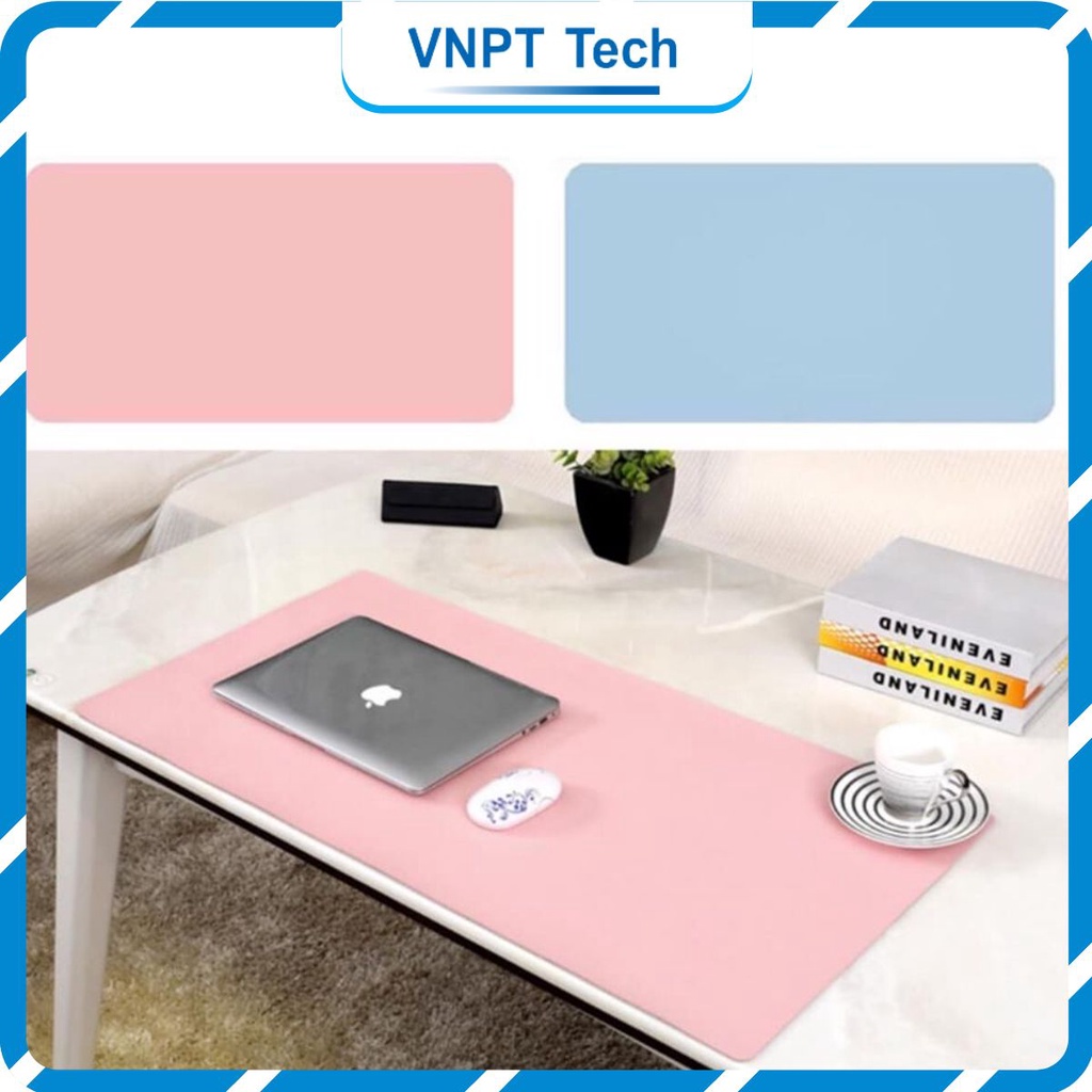 Thảm Trải Bàn Làm Việc DeskPad Da Cỡ Lớn Kiêm Miếng Lót Chuột Size Lớn