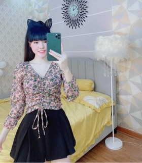 Áo kiểu hoa đủ màu HANA25