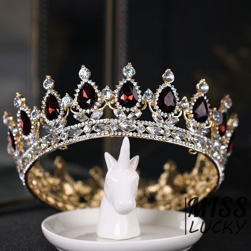 Phụ kiện cài tóc vương miện thời trang sang trọng cho nữ