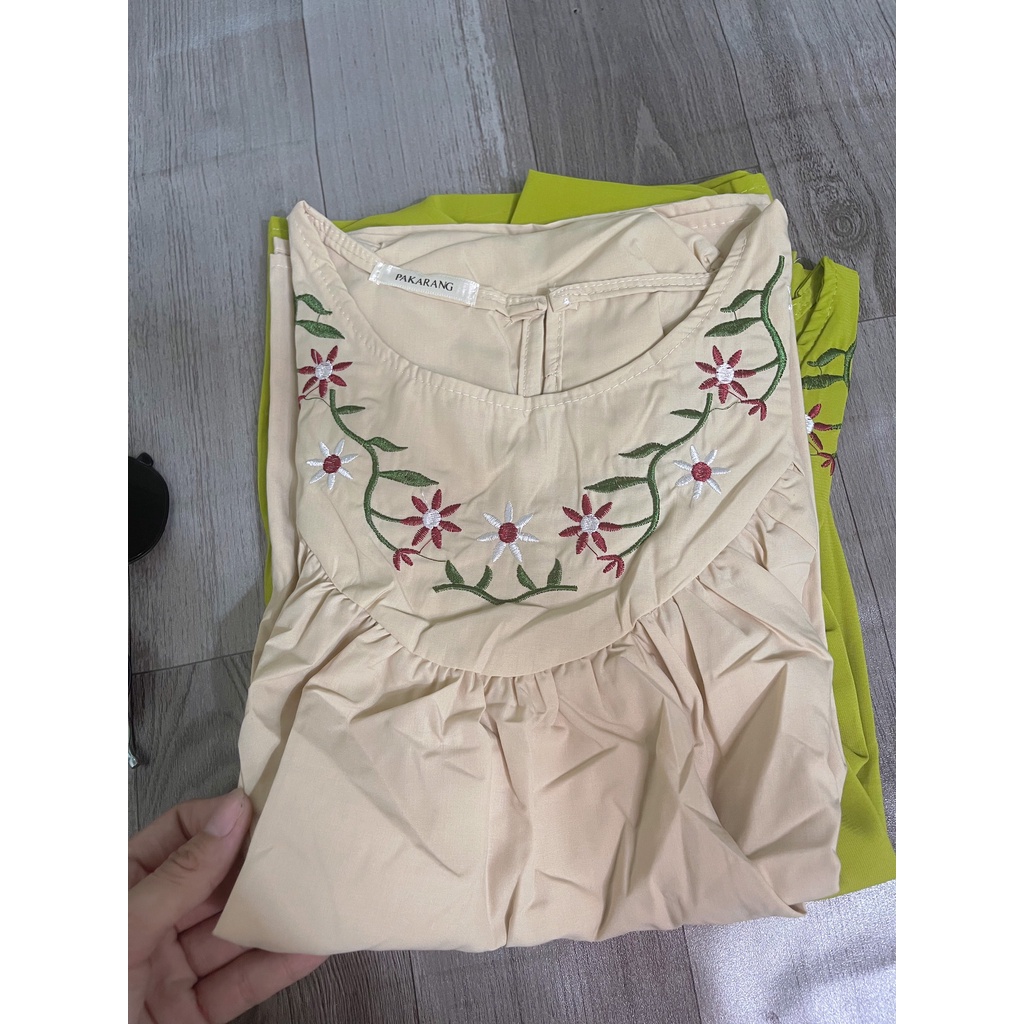 Áo babydoll thêu hoa