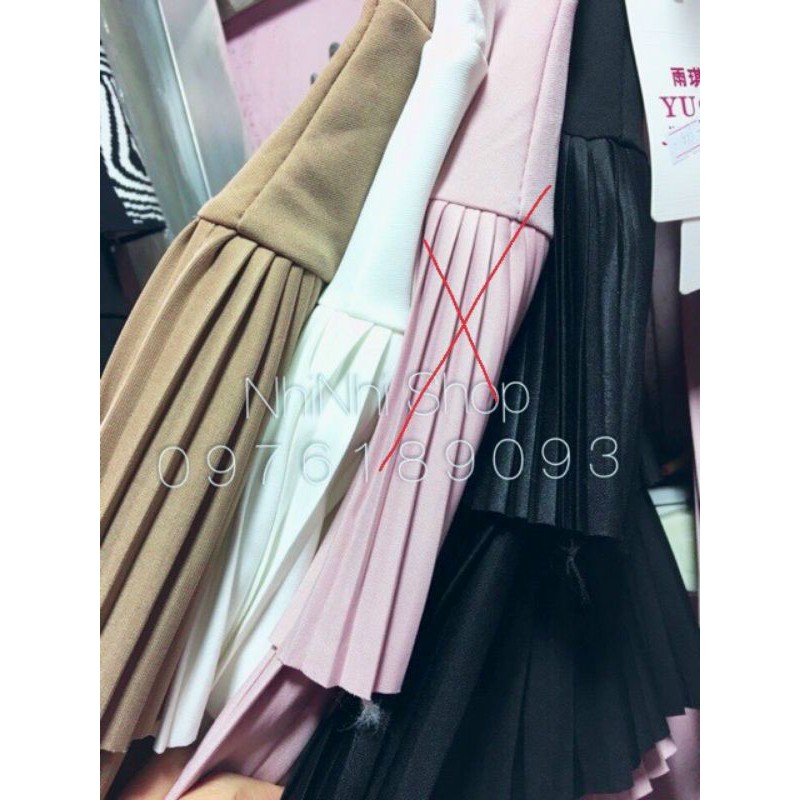 Chân váy dập ly nhỏ 2 tầng Cao cấp | BigBuy360 - bigbuy360.vn