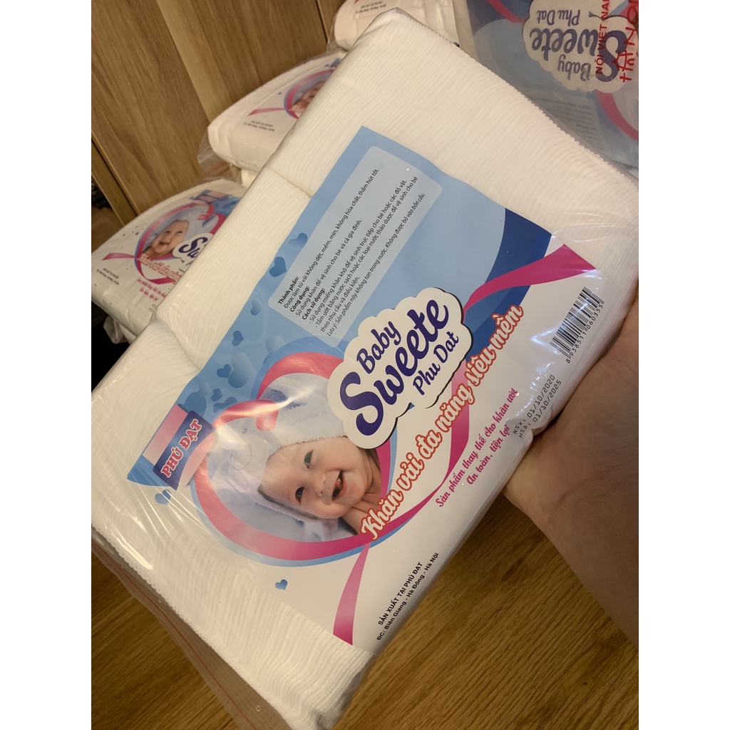 Khăn giấy đa năng BABY SWEETE siêu mềm 500 tờ/bịch