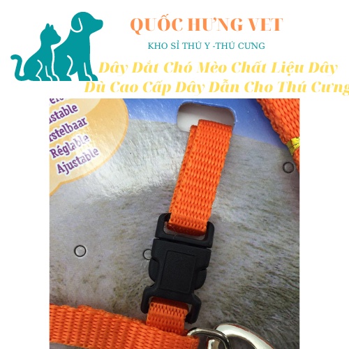 Dây Dắt Chó Mèo Chất Liệu Dây Dù Cao Cấp Dây Dẫn Cho Thú Cưng Dưới 4kg-DÂY DẮT YẾM ĐƠN SẮC KAZEN 3905 QUỐC HƯNG VET