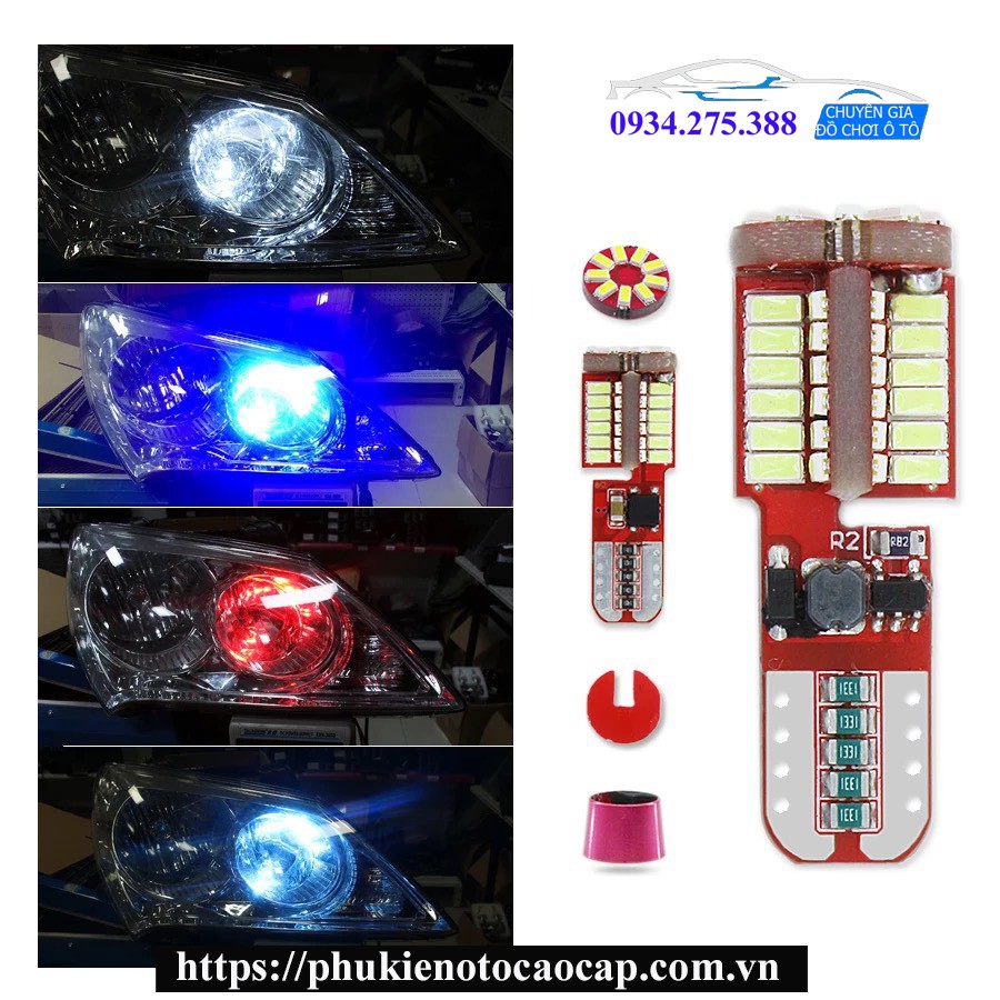 Bóng đèn LED DE MI, LĂNG TÉC  SIÊU SÁNG, CHỊU NHIỆT, BỀN BỈ cho các dòng xe
