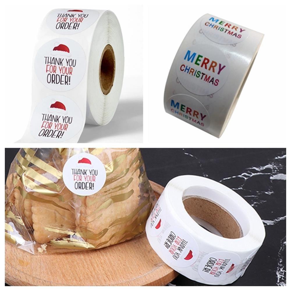 Nhãn Dán Trang Trí Hộp Quà In Chữ Thank You For Your Order DIY