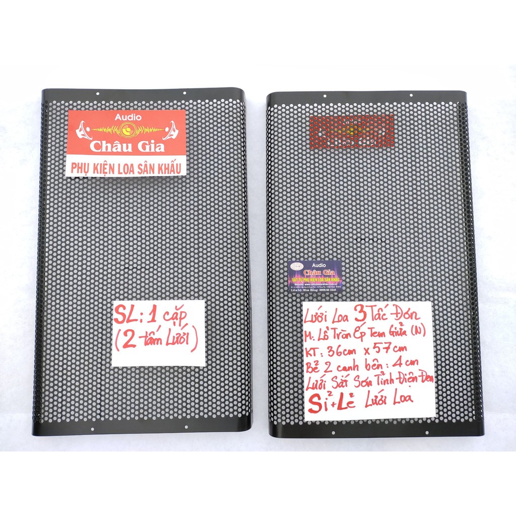 Lưới loa 3 tấc N 35cm 57cm 2 tấm Audio Châu Gia