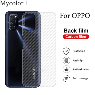 Miếng dán sợi carbon bảo vệ mặt sau chống xước cho OPPO A96 A94 A78 A76 A73 A93 A53 A33 A32 A52 A72 A92 A15 A12 A11 A31 A5 A9 2020 A1K A3S A5S