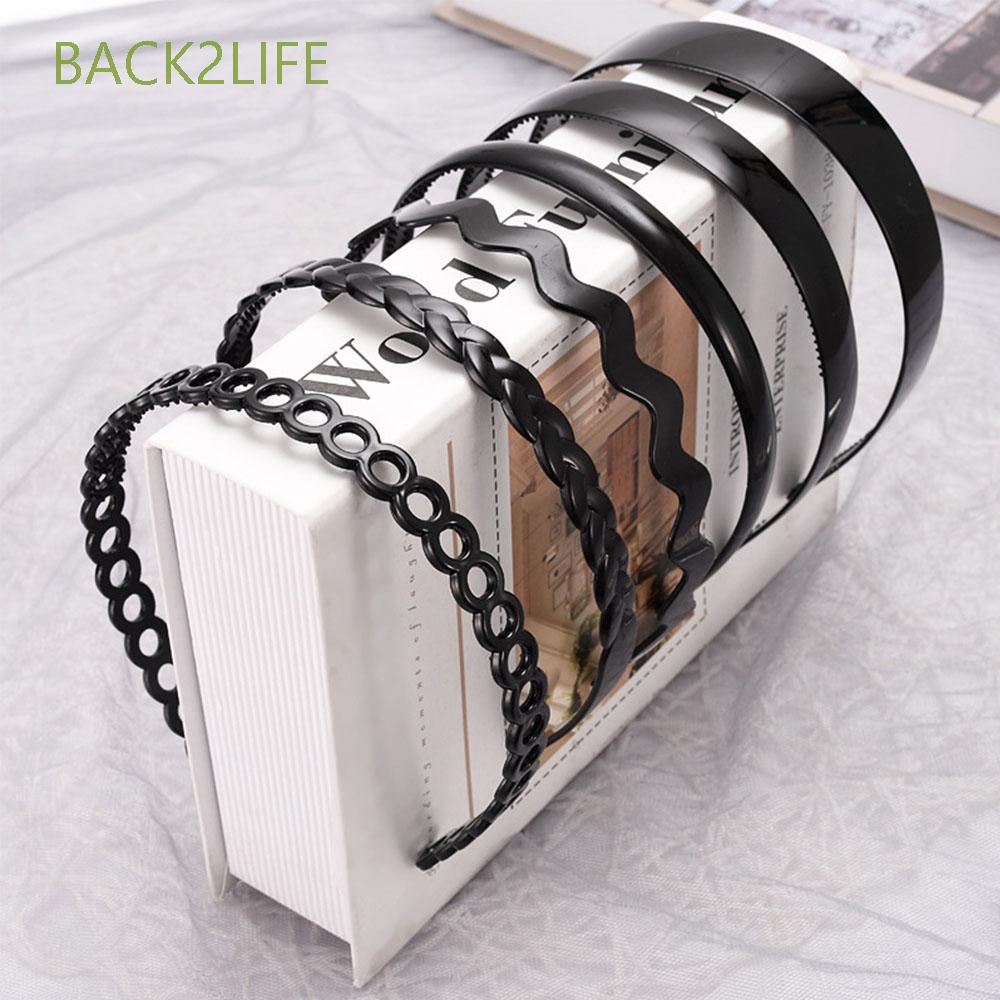 Băng Đô Gợn Sóng Màu Đen Chống Trượt Sau2Life Cho Nữ