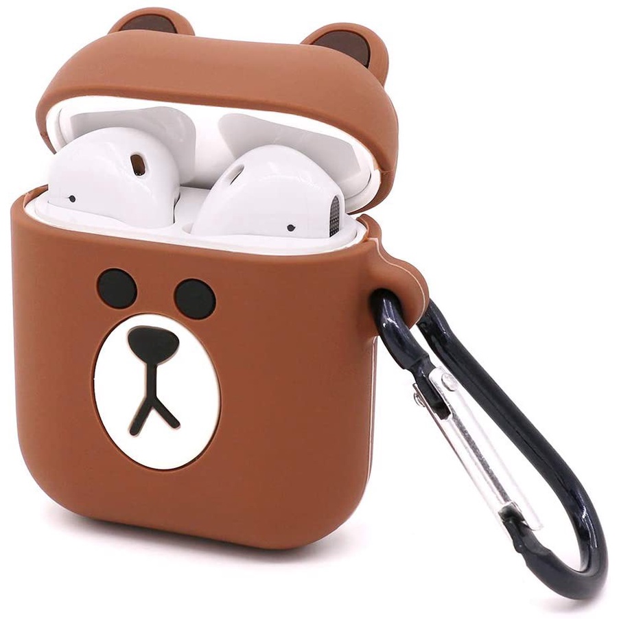 Vỏ Ốp Case Tai Nghe Airpods 2 - Sillicone Chống Bẩn Hoạt Hình Cute - Chính Hãng NEXTAGE