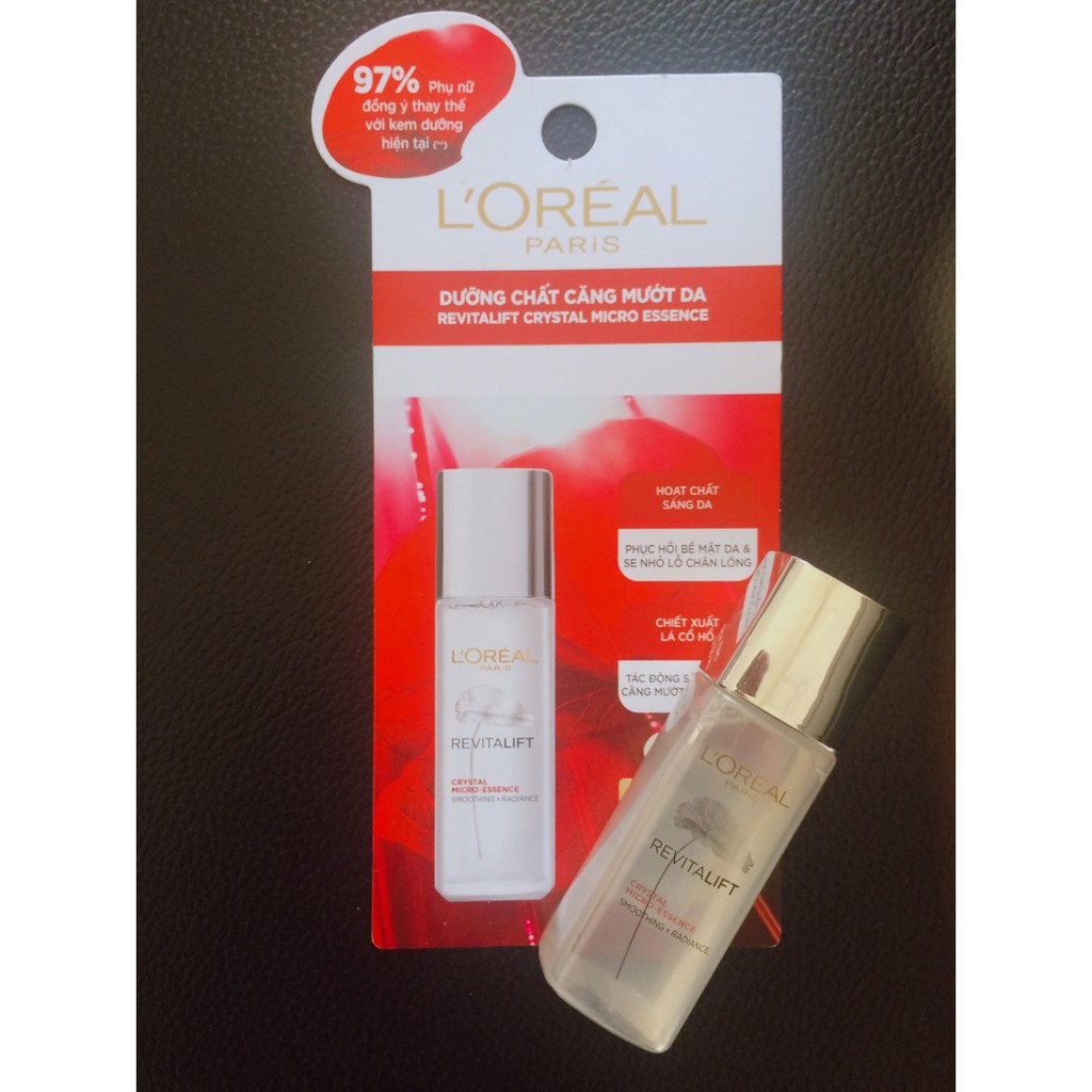 Dưỡng Chất Căng Mướt Da L'Oreal Revitalift Crystal Micro Essence Loeral 22ml