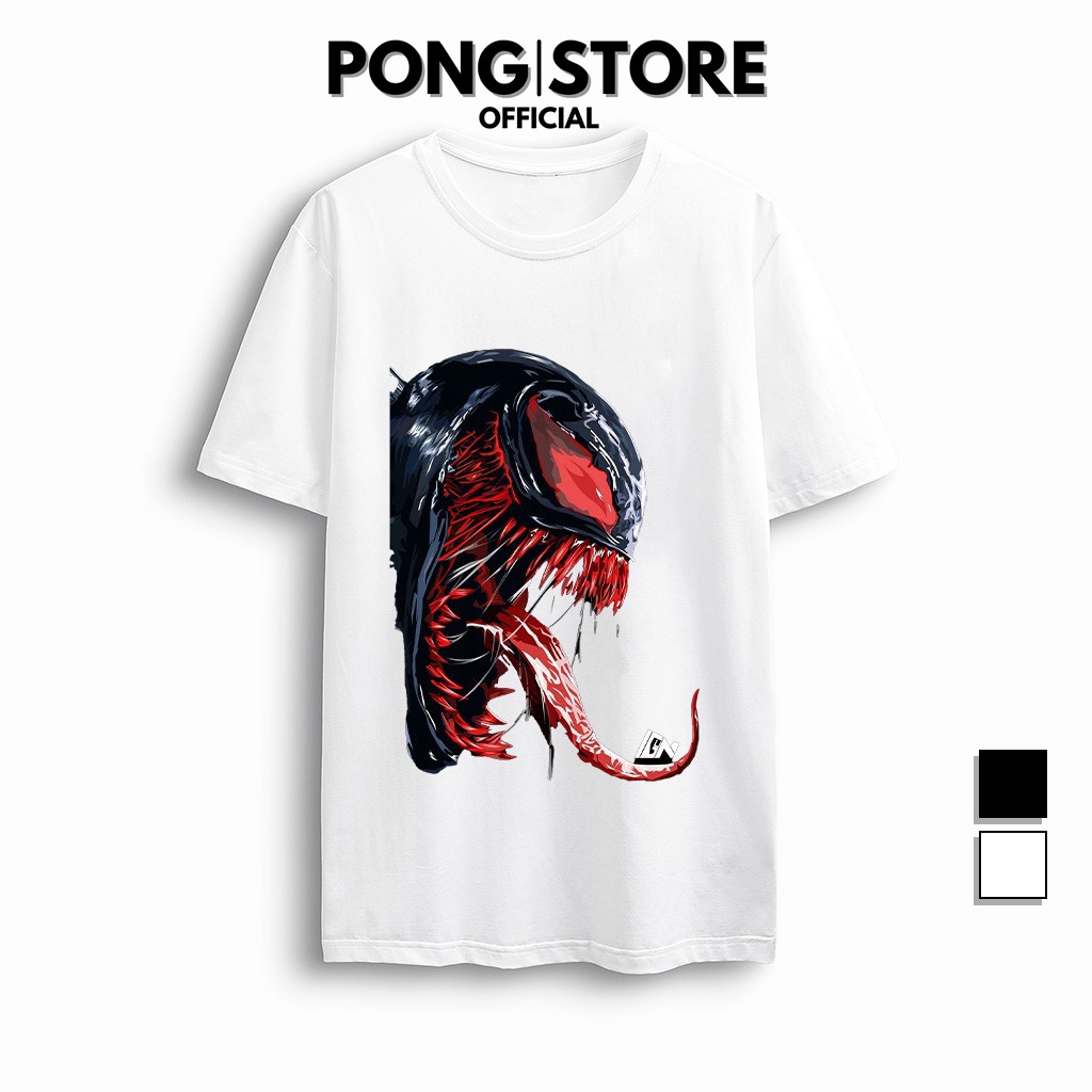 Áo thun tay lỡ form rộng nam nữ in VENOM - Áo thun unisex cổ tròn chất thun co giãn thoáng mát PONGSTORE