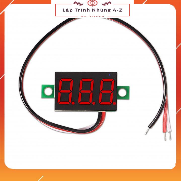 [Lập Trình Nhúng A-Z][152] Vôn Kế - Đồng Hồ Led Đo Áp - Volt DC 3 Dây 0~30v 0.36 Inch