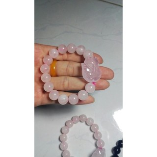 Vòng hồ ly thạch anh hồng cao cấp - 300k