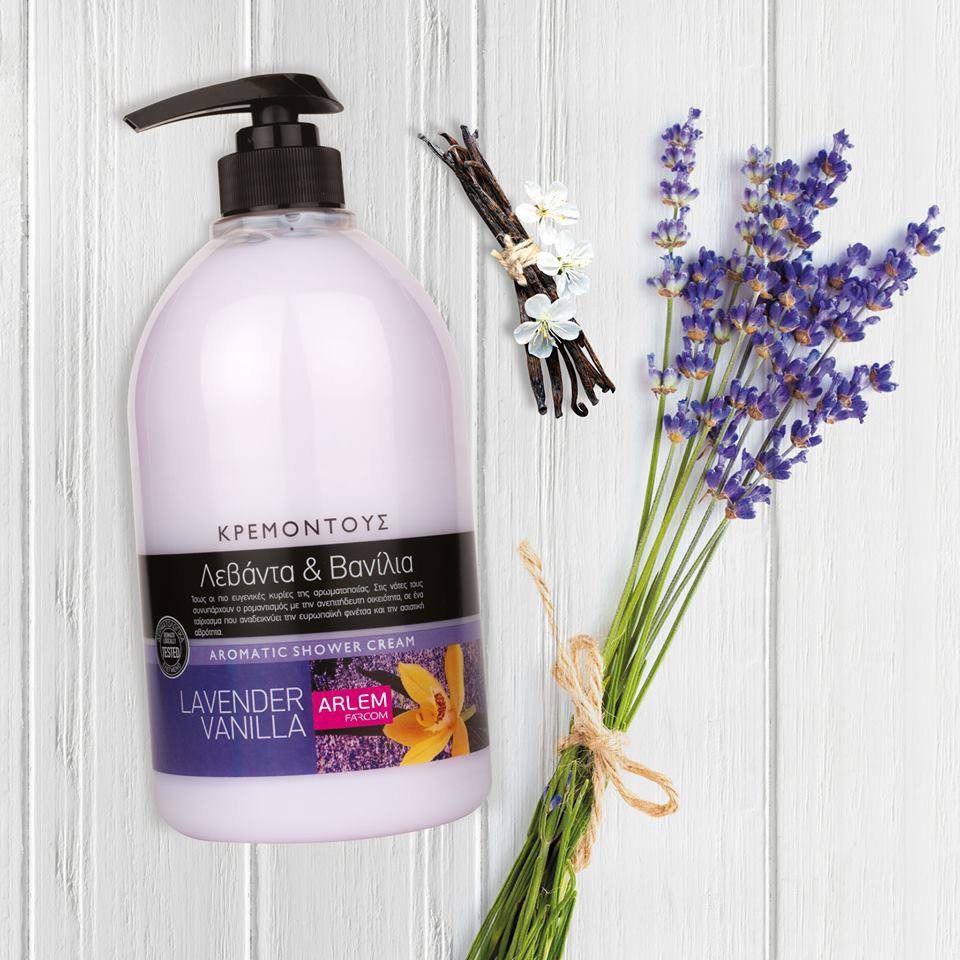 Sữa Tắm Hương Hoa Lavender Farcom Arlem Lavender Vanilla Aromatic Shower Cream 1000ml