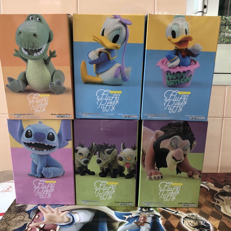 FAMHOUSE - Mô hình chính hãng Fluffy Puffy Pixar Stitch rex Donald Quà tặng sinh nhật trang trí văn phòng