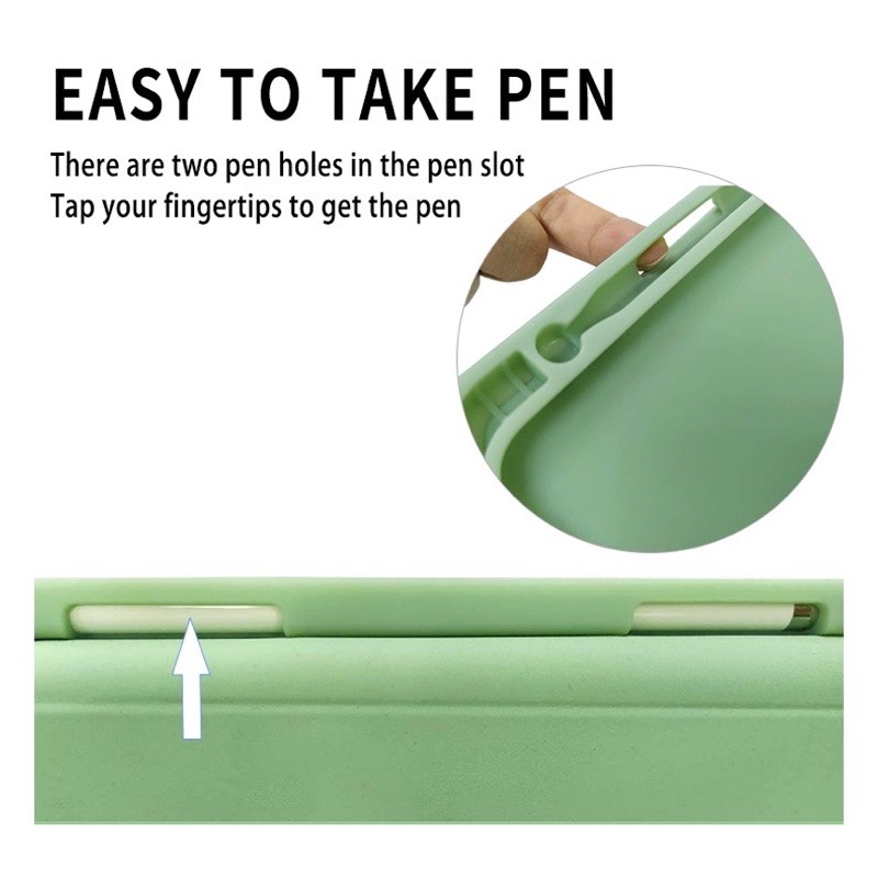 (Tặng dán màn Ipad)Bao da ipad mini1/2/3 loại hút nam châm và loại có khay bút pencil | BigBuy360 - bigbuy360.vn
