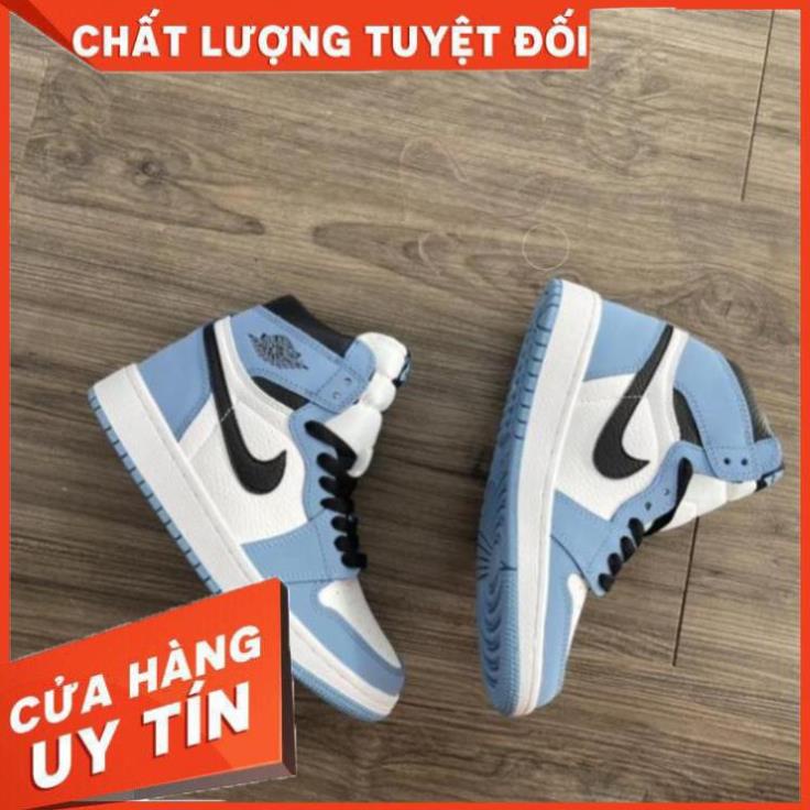 Giày Sneaker Air Jordan Cao Cổ, Giày JD1 xanh da trời baby cao cổ mới màu xanh university | BigBuy360 - bigbuy360.vn