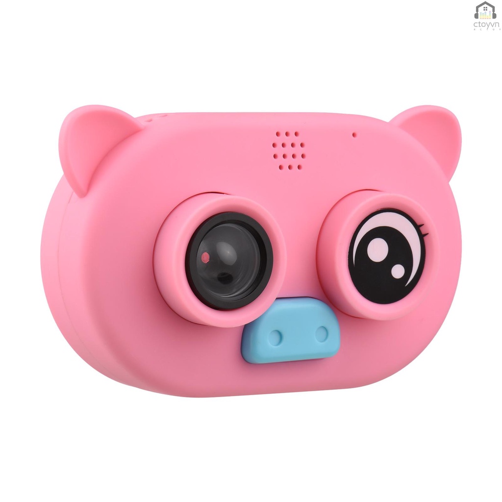Máy quay phim kỹ thuật số 1080P có vỏ silicon mềm màn hình lớn 2 inch kèm dây treo cho bé
 | BigBuy360 - bigbuy360.vn