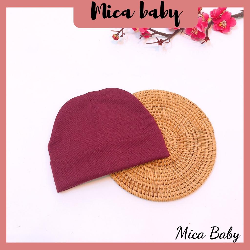 Mũ len chất cotton dệt kim cực đáng yêu cho bé từ 3 tháng-2 tuổi Mica baby MD179