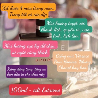 NƯỚC HOA NAM CHANEL ALLURE HOMME SPORT EAU EXTREME 100ML