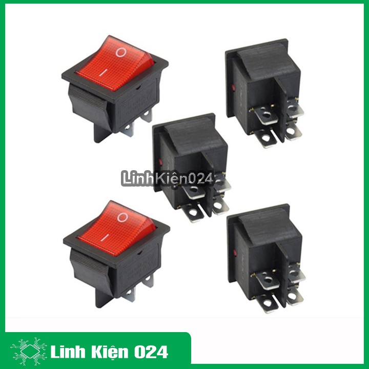 Công tắc bập bênh - KCD4 16A/250V 4Pin 31x25mm