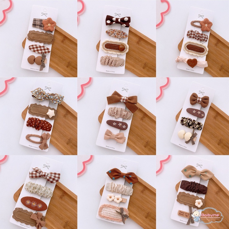 Set 4 Kẹp Tóc Dễ Thương Cho Bé Gái