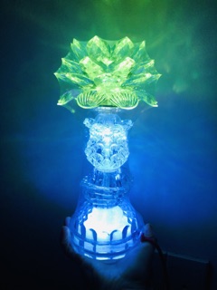 Đèn thờ hoa sen 25 (3 tầng LED)