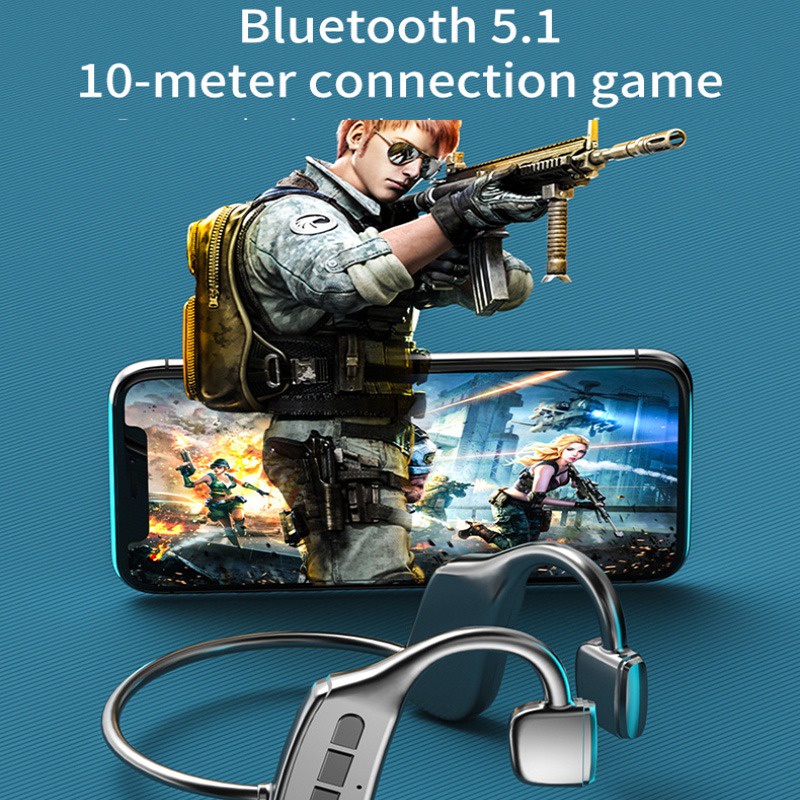 Thật G2 Dẫn Truyền Xương Tai Nghe Bluetooth Tai Nghe Không Dây Chống Nước Thể Thao Tai Nghe Có Mic Cho Tập Thể Dục Chạy Lái Xe VN