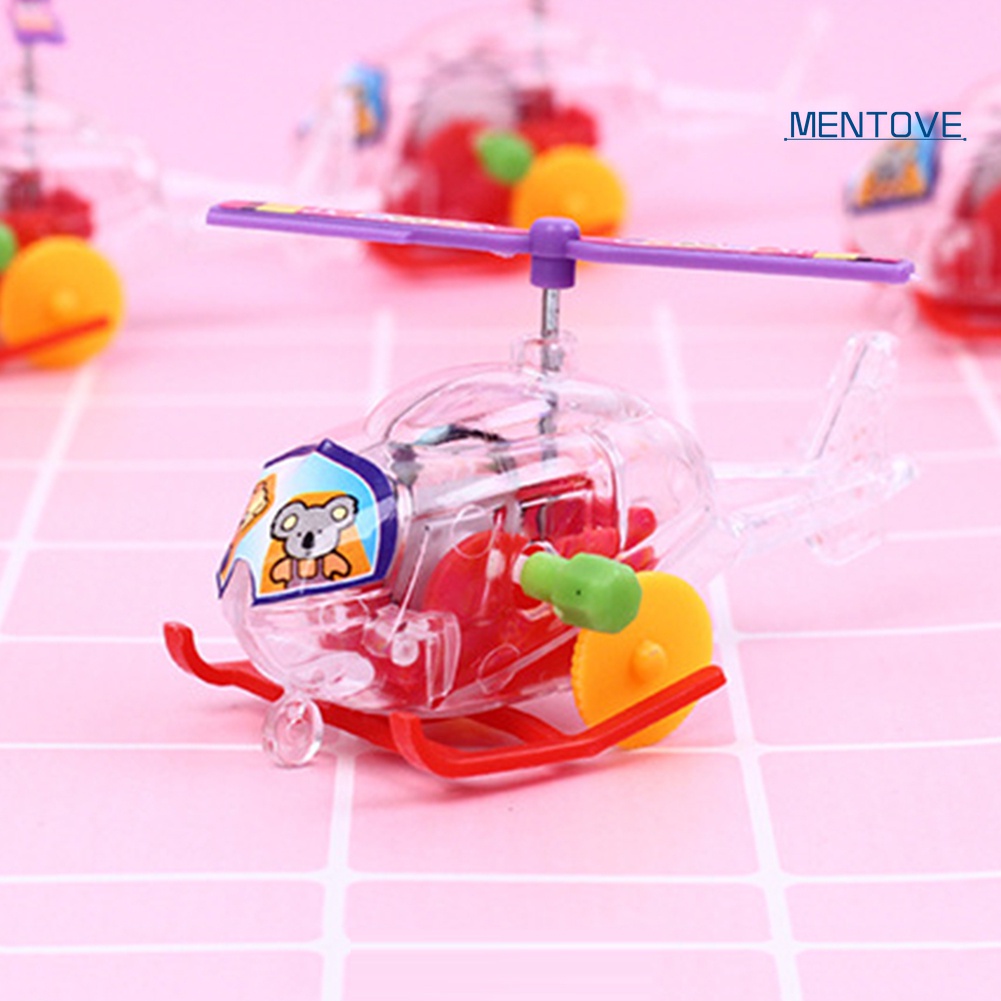 Máy Bay Đồ Chơi Mini Lên Dây Cót Bằng Nhựa Trong Suốt Cho Bé