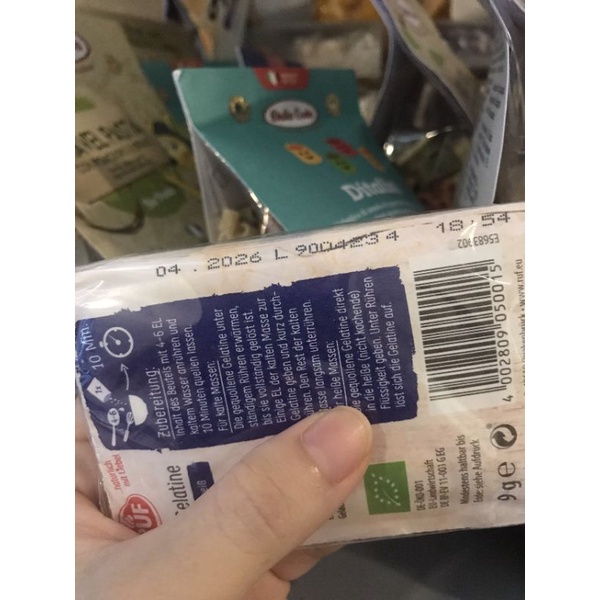 Gelatin Hữu Cơ Ruf Bio Đức 9g