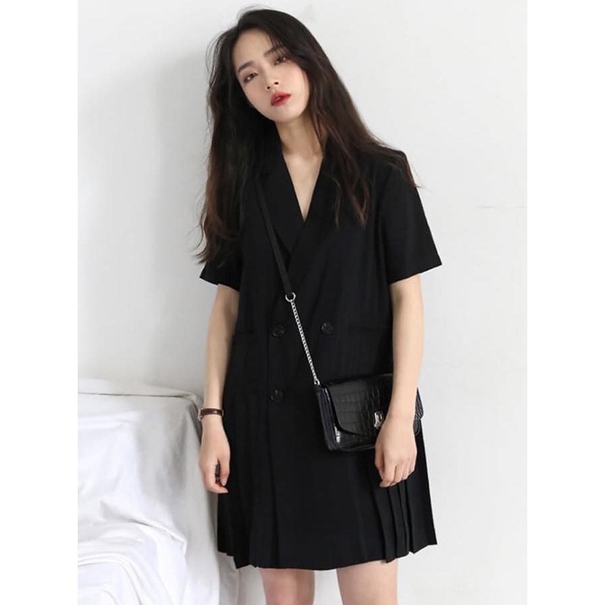 Rập Giấy WW060 - Đầm Blazer xếp ly