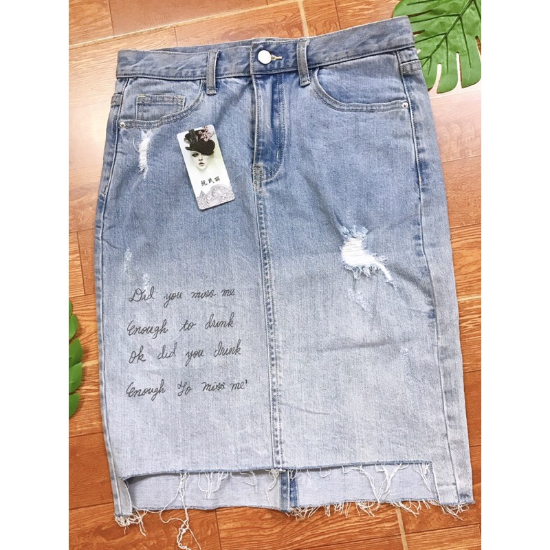 Chân váy jeans 2hand