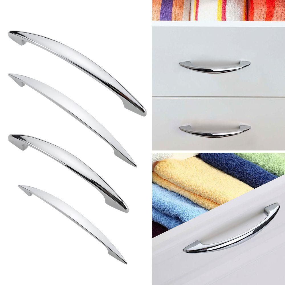 Bộ 2 Tay Nắm Cửa Tủ Bếp Mạ chrome