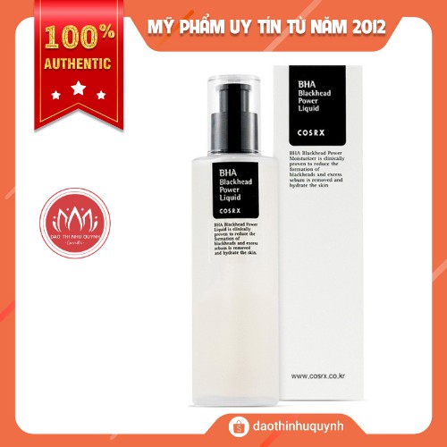 Tẩy Da Chết Hóa Học COSRX BHA Blackhead Power Liquid Hỗ trợ giảm và ngăn ngừa Mụn Đầu Đen 100ml