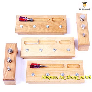 Bộ giáo cụ Montessori GIÁ ỐC VÍT 0-3 TUỔI