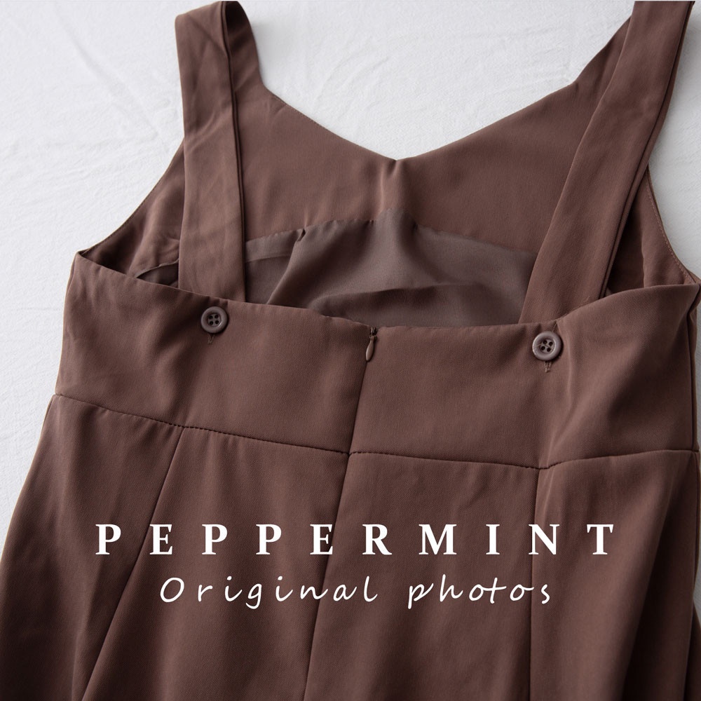 Áo tay phồng cổ tròn/ Đầm lửng không tay chiết eo mẫu 39459